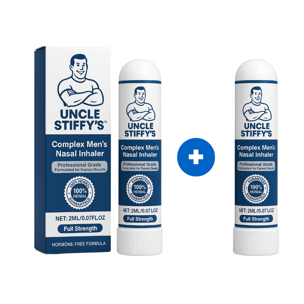 Uncle Stiffy's™ Nasal Inhaler | Firm Erections in 5 Minutes – No Pills!